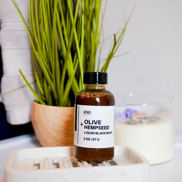 Olive and Hemp Liquid Black Soap