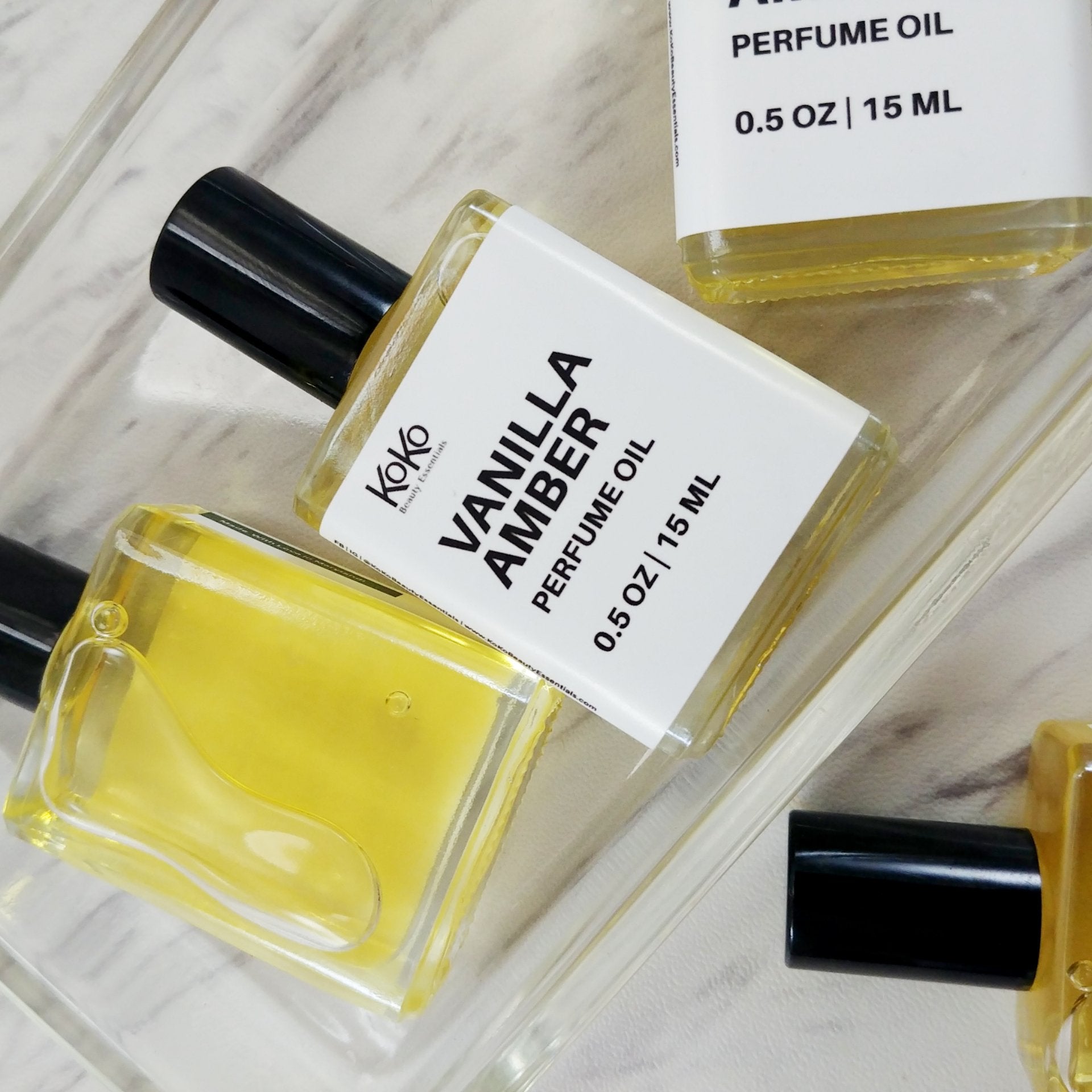 Vanilla Amber Perfume Oil - KoKoBeautyEssentials